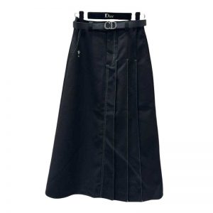 dior black denim work women skirt FZ2410803