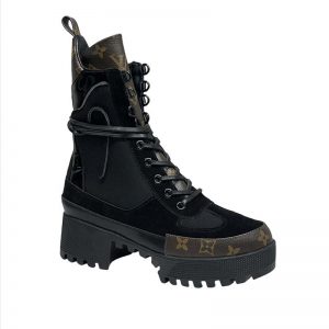 LV monogram printed mid-length women boots NO01399