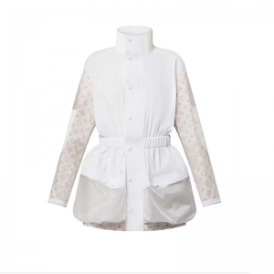 LV white beige contrasting sun-protective jacket FZ24288