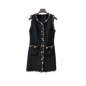 new autumn winter black knitted mini dress FZ242904