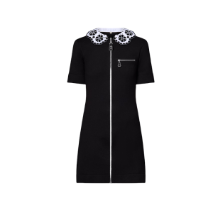 LV black doll collar mini dress FZ24282