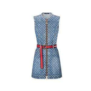 LV Monogram blue denim mini dress FZ24283
