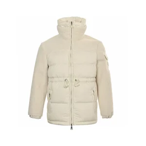 Moncler Autumn Winter Best Quality Fur Lambswool Patchwork Down Jacket Stitching Hooded Down Jacket FZ129