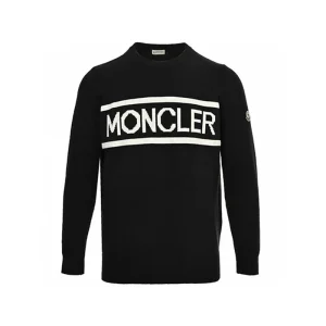 MONCLER Best Quality Thickened and weighted faux cashmere fabric jacquard letter knit sweater FZ132