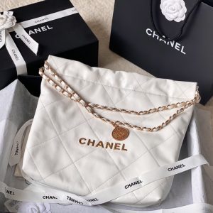 Chanel best quality Autumn and winter new Shiny Calfskin Quilted 22 Shopping Bag Small/Medium LB021