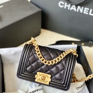 Chanel best quality Autumn and winter new women mini boy bag 15*10*6cm LB026