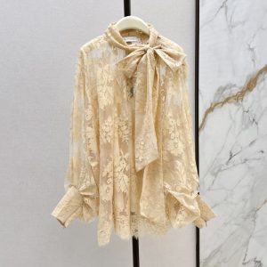ZIMMERMANN best quality The latest vacation series lace shirt for early autumn FZ074