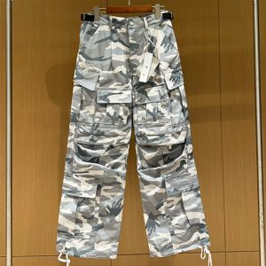 BALENCIAGA best quality American work camouflage pants multi pocket VIBE loose men pants FZ246