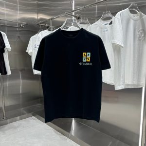 Givenchy best quality Autumn and winter new 320g heavy craft letter embroidery+back patch embroidery round neck T-shirt Fz180