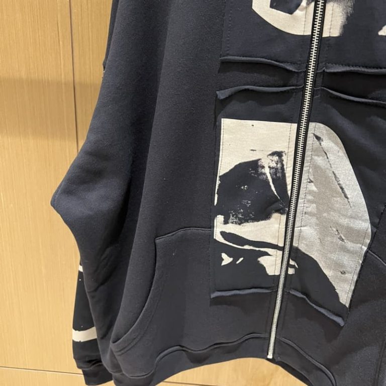 BALENCIAGA Best Quality Drop Shoulder Zipper Sweatshirt Hoodie-5