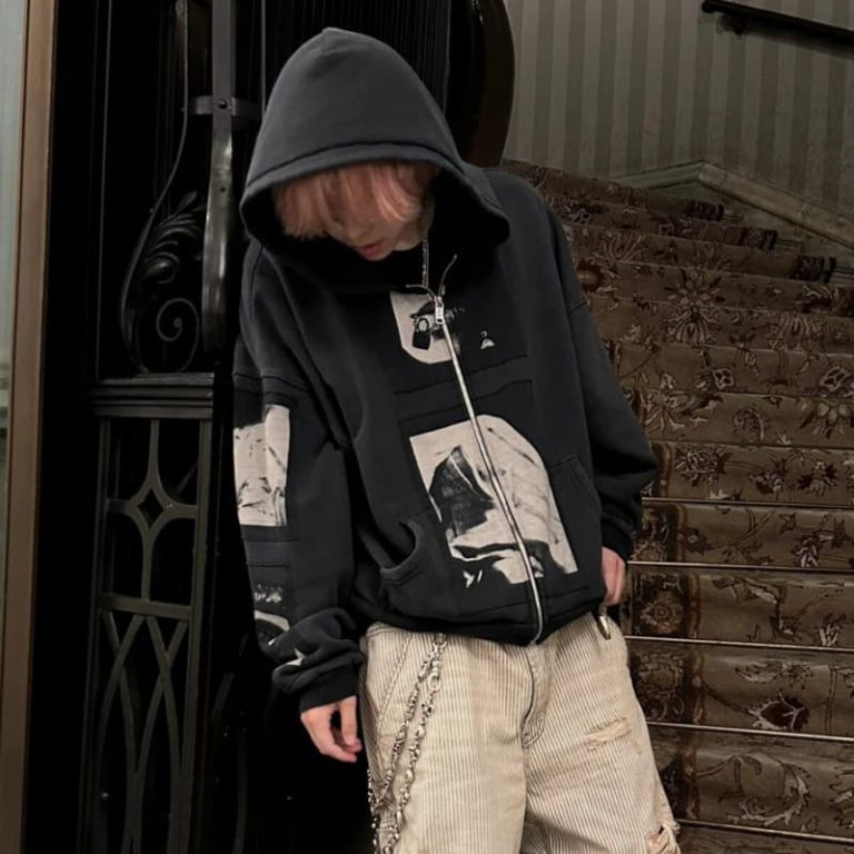 BALENCIAGA Best Quality Drop Shoulder Zipper Sweatshirt Hoodie-8