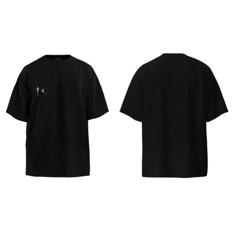 BALENCIAGA Best Quality Niche Design Silver Embellished Short Sleeve-2