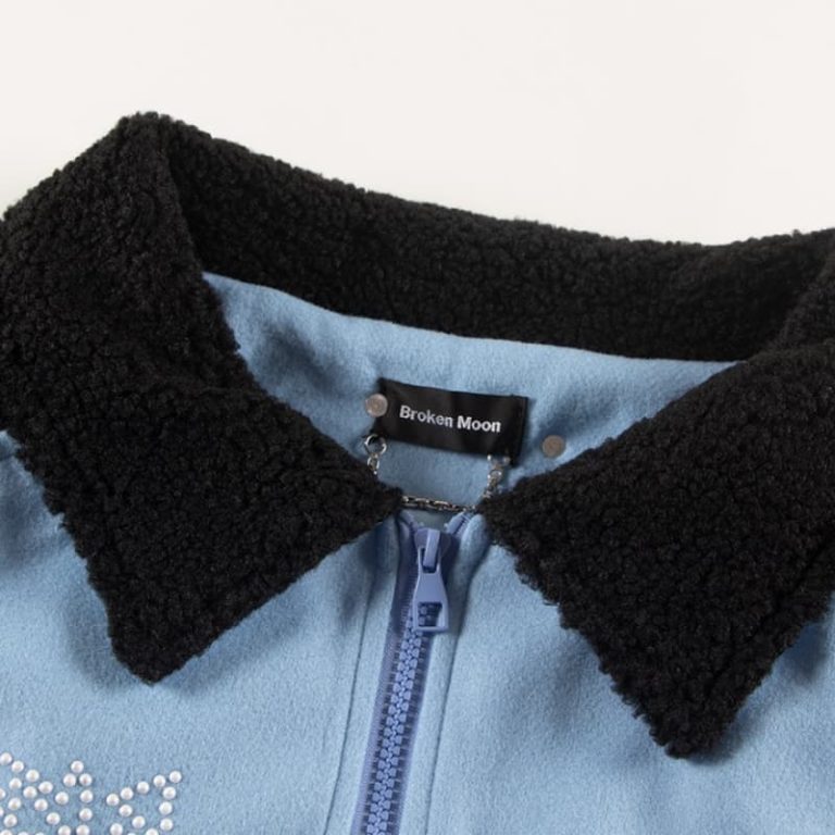 BALENCIAGA Best quality pearl lambswool colorblocked jacket-4