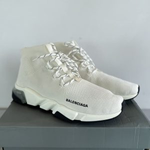 BALENCIAGA sneakers lace-up casual shoes socks socks retro socks shoes knitted white walking shoes breathable sneakers running shoes SH092