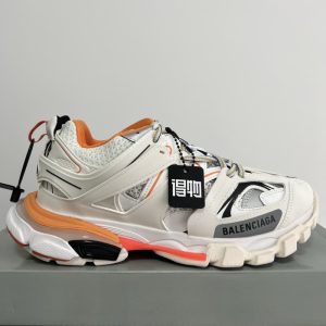 BALENCIAGA Trainers Track 3.0 Sneakers Luxury Trainers Leather Trainers Nylon Printed Platform Shoes SH082