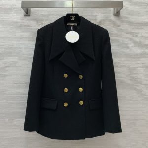 BALMAIN Best Quality fall and winter new gold double-breasted large lapel Slim thin suit jacket FZ225