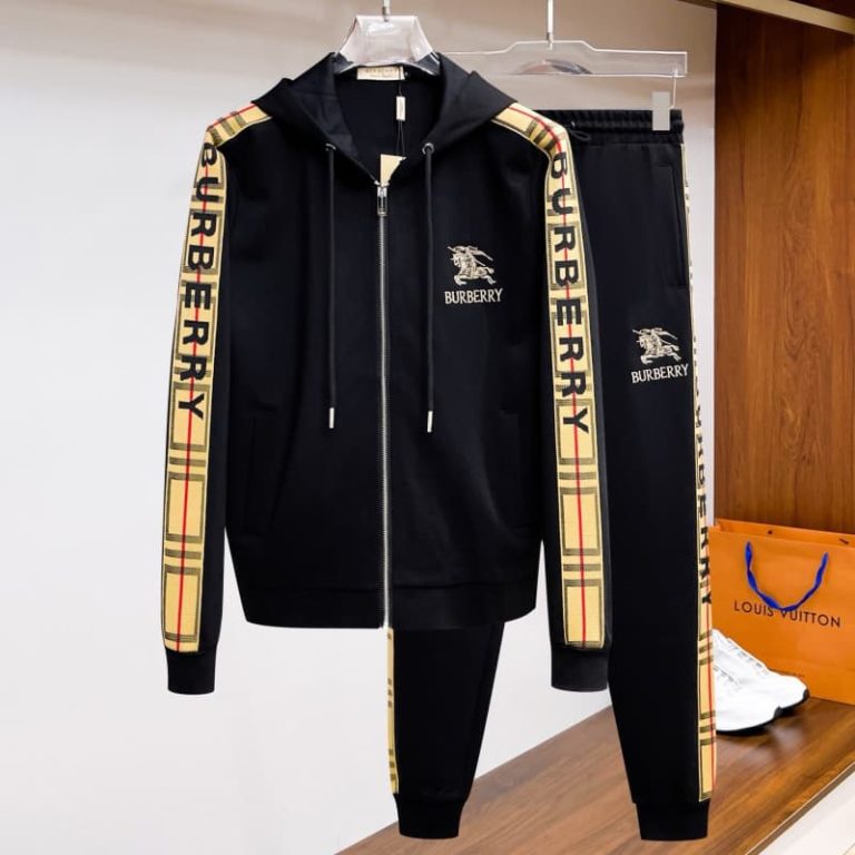 Burberry check Full Zip Long tracksuits-1
