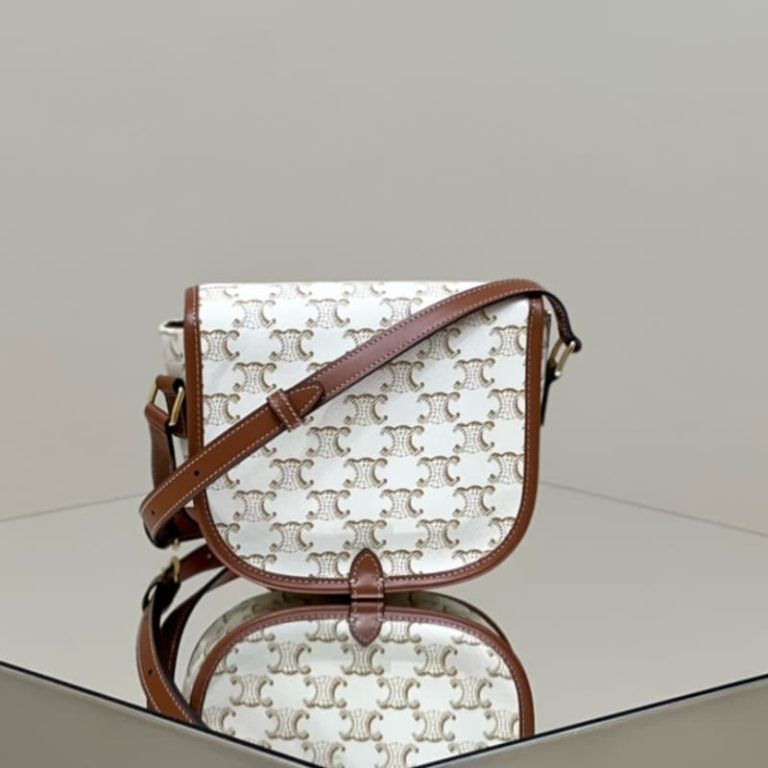 CELINE Bucket In Triomphe Canvas Folco-1