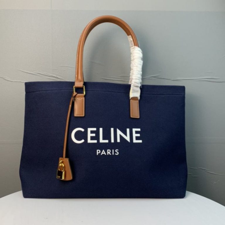 CELINE High Quality Cabas Printed Canvas Tote Bag With Large Capacity 44x32x16cm LB118 (5)