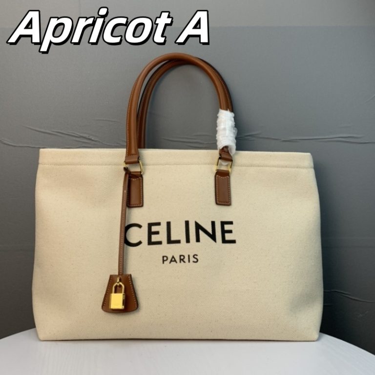 CELINE High Quality Cabas Printed Canvas Tote Bag With Large Capacity 44x32x16cm LB118 (6)