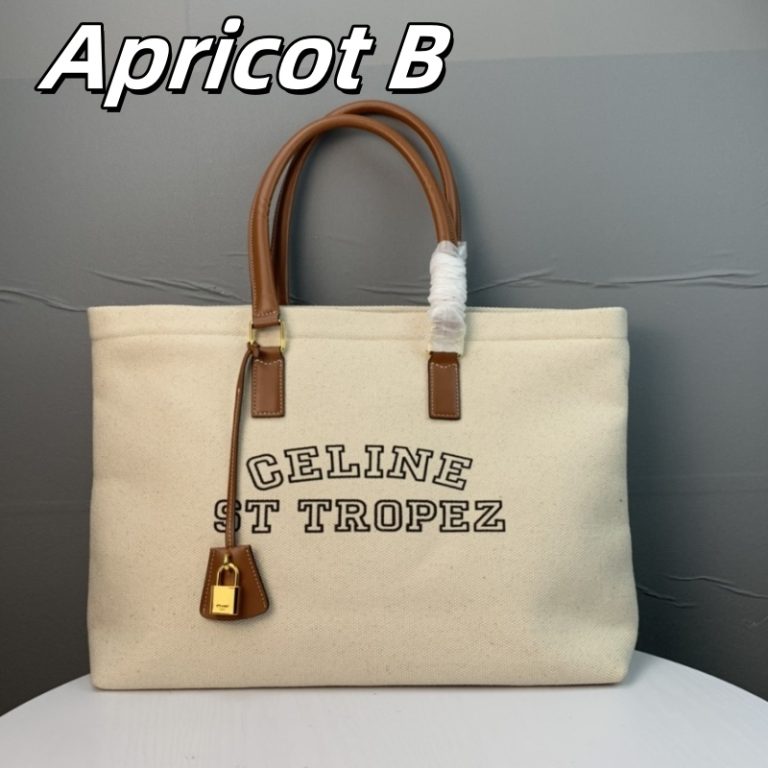 CELINE High Quality Cabas Printed Canvas Tote Bag With Large Capacity 44x32x16cm LB118 (7)