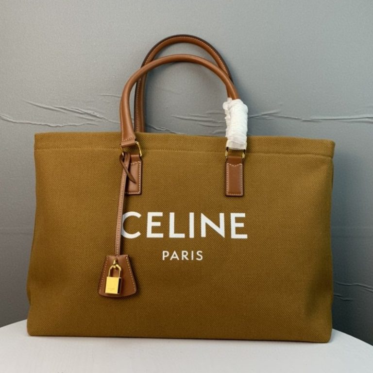 CELINE High Quality Cabas Printed Canvas Tote Bag With Large Capacity 44x32x16cm LB118 (8)