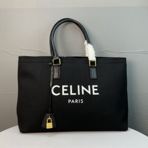 CELINE High Quality Cabas Printed Canvas Tote Bag With Large Capacity 44x32x16cm LB118