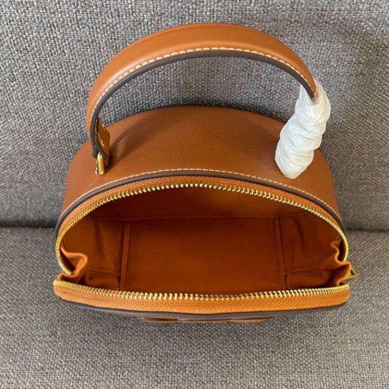 CELINE High Quality Printed half-moon bagMini Tote Bag Leather Handbag Shoulder Crossbody Strap Adjustable Removable 17.5x6x11