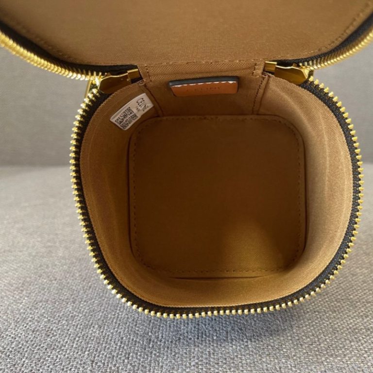 CELINE High Quality Square Bag Zipper Mini Leather Handbag Shoulder 12.5×11