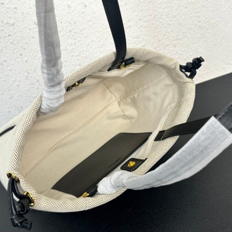 CELINE High Quality Tote Bag Leather Braided Stitched Logo Large Capacity Crossbody Shoulder Strap Handbag 22x17x15cm LB111 (4)