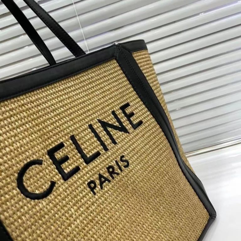 CELINE STRAW SHOPPING BAG-2