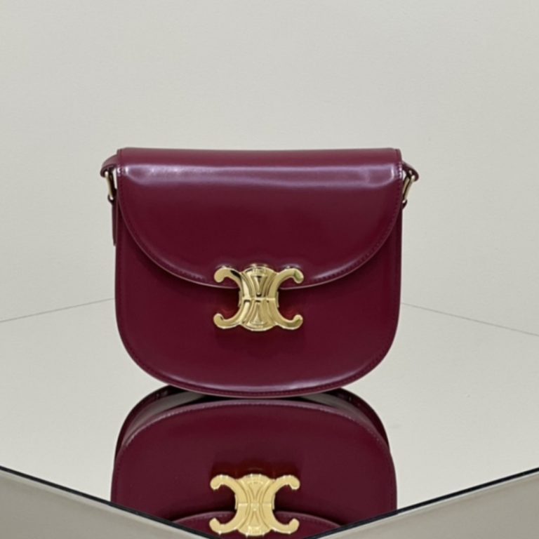CELINE Teen Besace Triomphe Shoulder Bag-3