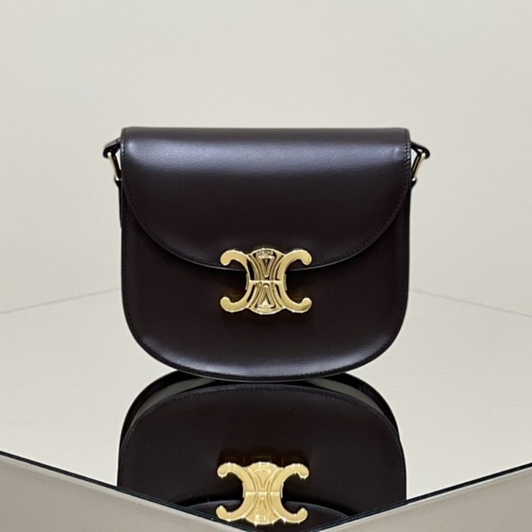 CELINE Teen Besace Triomphe Shoulder Bag-4