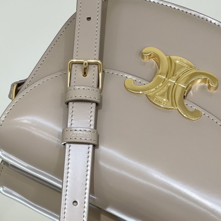 CELINE Teen Besace Triomphe Shoulder Bag-7