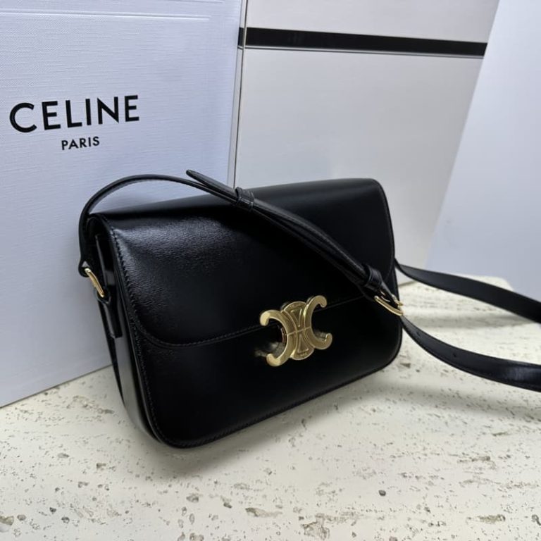 Celine Triomphe Medium calf leather shoulder backpack-2