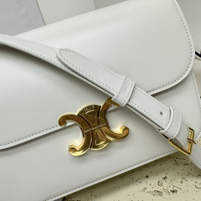Celine Triomphe Medium calf leather shoulder backpack-7