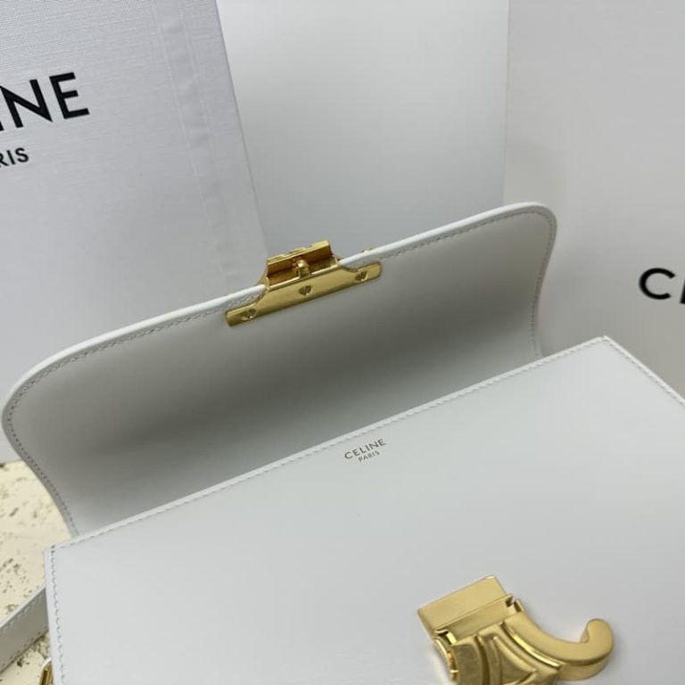 Celine Triomphe Medium calf leather shoulder backpack-8