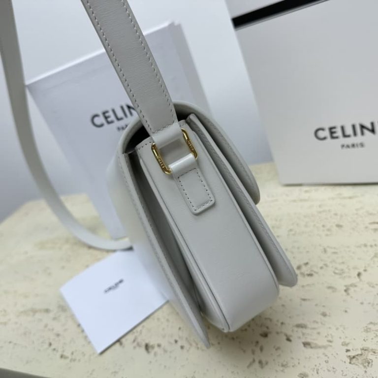 Celine Triomphe Medium calf leather shoulder backpack-9
