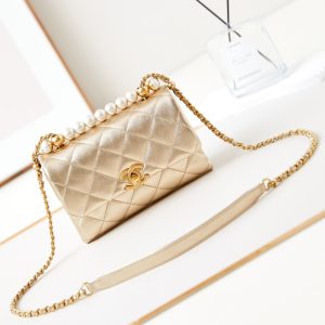 Chanel top quality 24A Pearl Handle Mini Flap Bag 12.5*19*7cm LB239