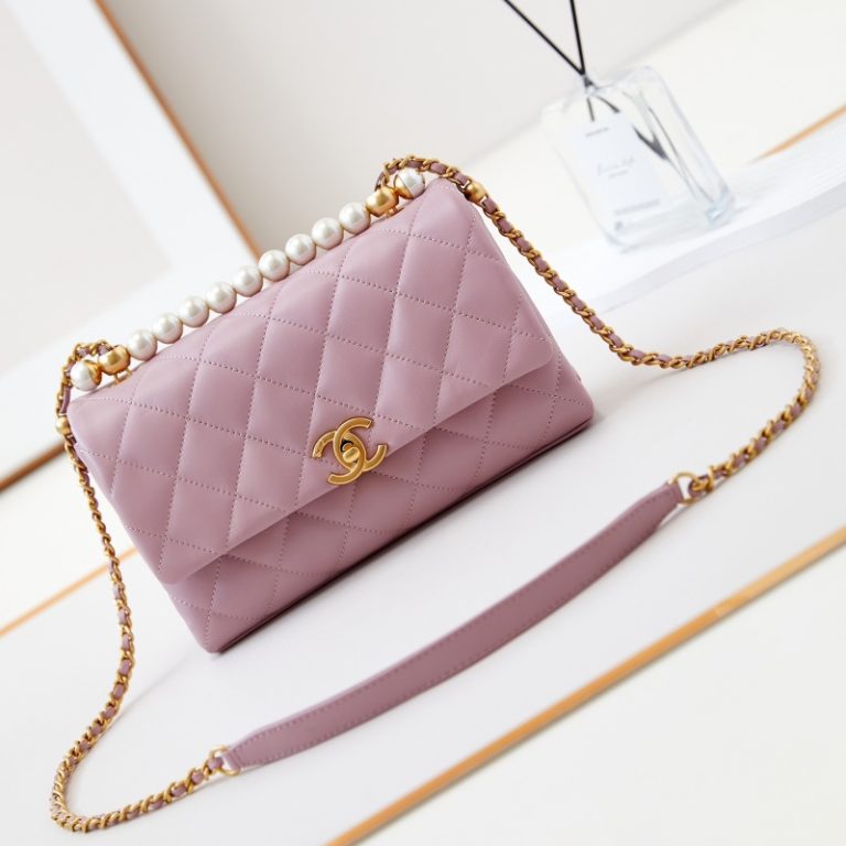 Chanel 24A Pearl Handle Mini Flap Bag-2