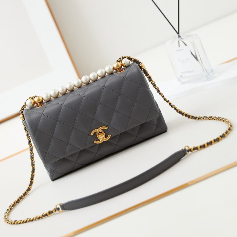 Chanel 24A Pearl Handle Mini Flap Bag-3