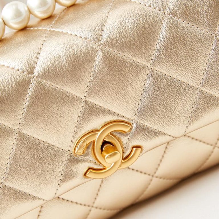 Chanel 24A Pearl Handle Mini Flap Bag-4