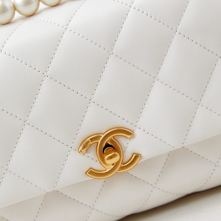 Chanel 24A Pearl Handle Mini Flap Bag-5