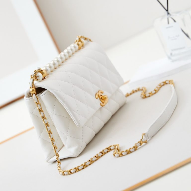 Chanel 24A Pearl Handle Mini Flap Bag-6
