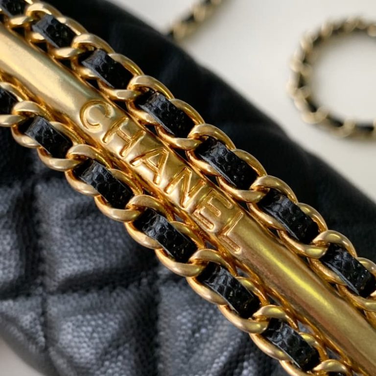 Chanel 24A lychee cowhide handle bag-3