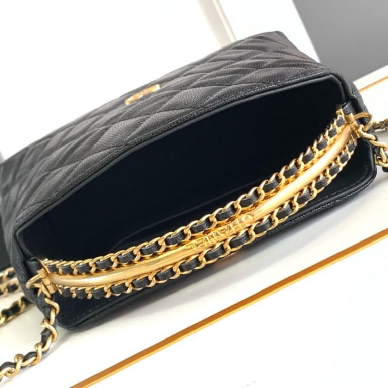 Chanel 24A lychee cowhide handle bag-4