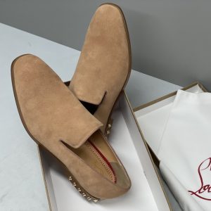 Christian Louboutin top quality brown suede boats loafer SH122