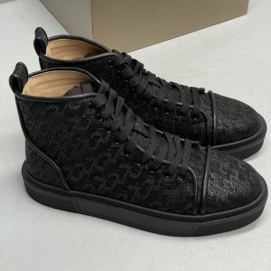 Christian Louboutin women High Top Leather Sneakers men dress shoes SH107