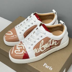 Christian Louboutin women Smooth Leather Sneakers men dress shoes SH103