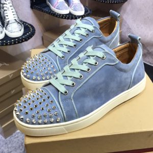 Christian Louboutin women Spike Accents Sneakers men dress shoes SH064